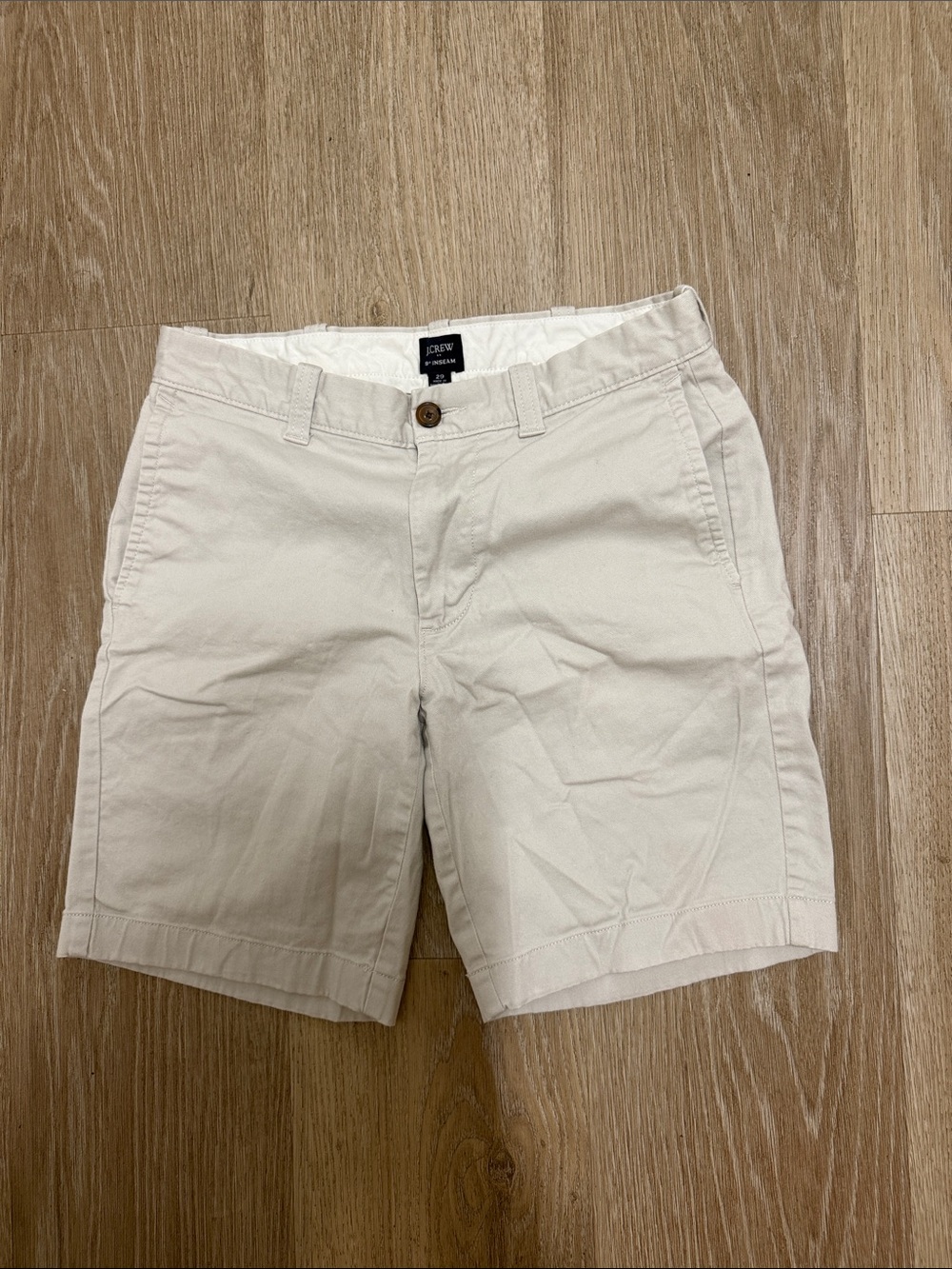 J.Crew Men's White Chino Shorts 29 Waist 9" Inseam
